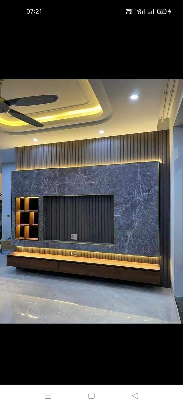 Grand Master Suite with Statuario Marble Flooring & Plush Upholstered Bed - Execution #